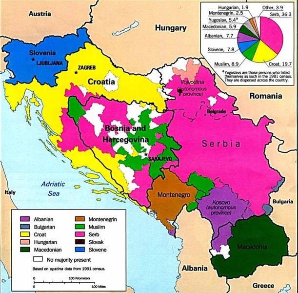 Ethnic Map Of Balkans 1914 Ethnic Map Of Former Yugoslavia – Fabian's Website